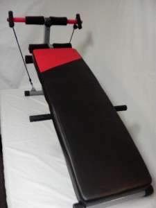 Adjustable Ab Bench Crunch Abdominal Sit Up Board with Resistance 