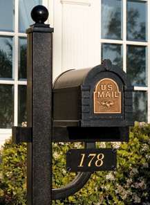 Keystone Mailbox, Post + Address Plaque *   