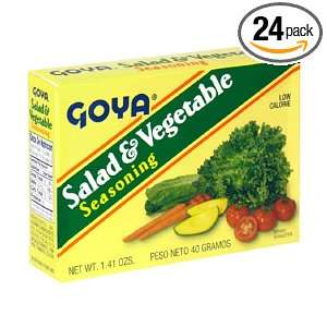 Goya Salad & Vegetable Seasoning, 8 Count Boxes (Pack of 24)