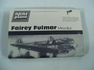   Vacforms Fairey Fulmar MksI II 1/72 Scale Model Airplane Kit  
