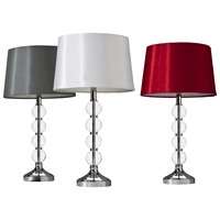 Crystal Table Lamp   Red Shade (Includes CFL Bulb)  Target