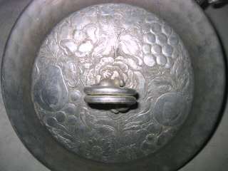 RETRO MODERN ALUMINUM GLASS CASSEROLE BAKING PAN PYREX KITCHEN COOKING 