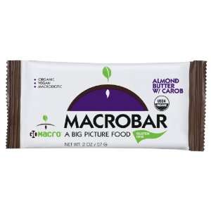 MACROBAR   Almond Butter with Carob (15 Grocery & Gourmet Food