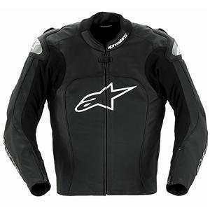  Alpinestars MX 1 Leather Jacket   48/Black Automotive