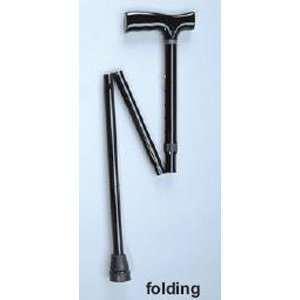  folding aluminum cane, black, 1each Health & Personal 