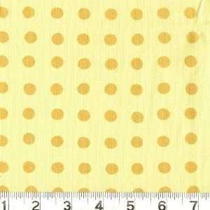  45 Wide Color Beat Dots Canary Yellow Fabric By The Yard 