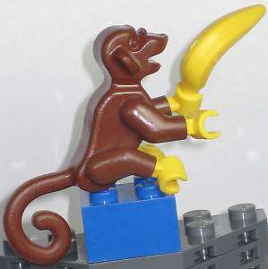 NEW Lego Minifig Pirates Animal   Pet MONKEY w/BANANA  
