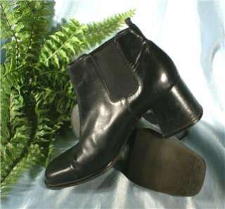 Gorgeous Black Leather GRUPPO ITALIANO Ankle Boots 7.5M  