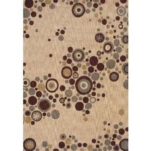 Angela Adams 3V 04100 Tidal Pool Beige Contemporary Rug Size 52 x 7 