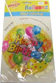 Happy Birthday Greeting Balloons Self Inflating Magic  