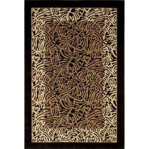    Catalina Black Animal Print Contemporary Rug