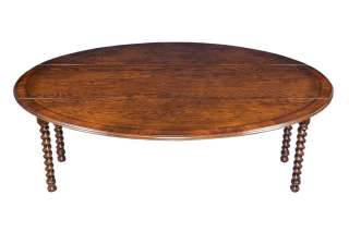 English Antique Style Oak Drop Leaf Dining Table  