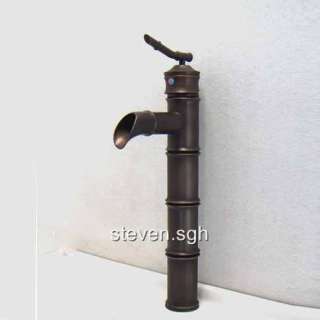 Antique Brass Bamboo Bathroom Vessel Sink Faucet 5324F  