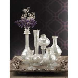  Silhouette Antique Glass Bud Vases