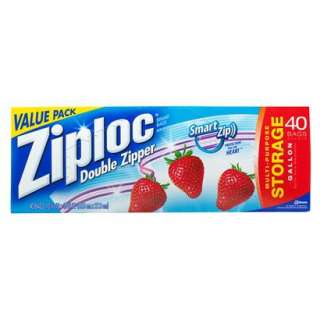 Ziploc Storage Bag, Gallon Value Pack, 40 Count.Opens in a new window