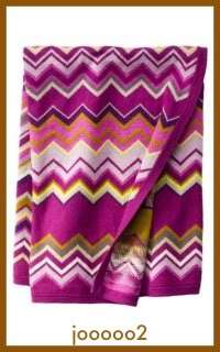 Missoni for Target Sweater Blanket Baby Passione Fuschia Zig Zag FREE 