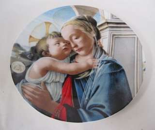 1981 Annual Christmas Stamp Art Plate Madonna & Child by Sandro 