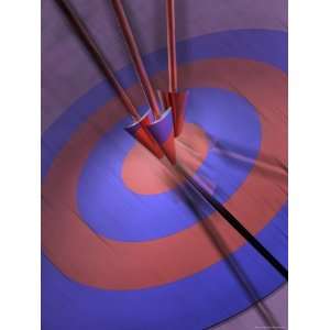  Arrows on the Bulls Eye Giclee Poster Print