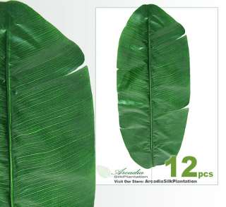 12 pcs 41 Artificial Banana Tree Leaf Silk Plants 883  