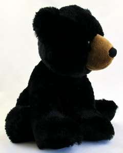 15 Aurora Plush Black Bear Stuffed Animal Toy NEW  
