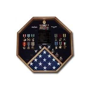  Retirement flag and medals display cases