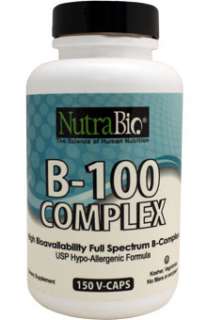 NutraBio Vitamin B 100 Complex 150 softgels 649908230968  