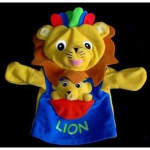 Disney Baby Einstein Movies LEO the LION Fleece Hand Puppet Plush Soft 