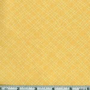  45 Wide Victory Garden Bias Stitch Texture Yellow Fabric 