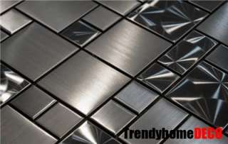   Stainless Steel Pattern Mosaic Tile Kitchen Backsplash jacuzzi  