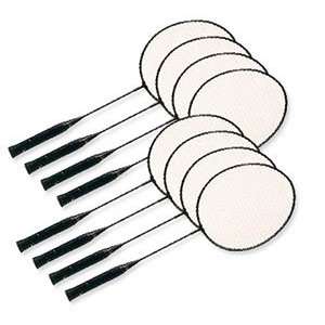   Set of 8   24 inch Intermediate Badminton Rackets