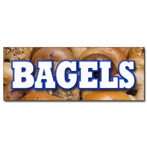  36 BAGELS DECAL sticker fresh bagel shop deli Everything 