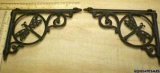 DRAGONFLY SHELF BRACKETS Brace Corbel 6.5x9 cast iron  