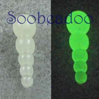 200 Glow in Dark Stacking Beads 19mm x 6mm  