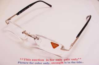 Bigalow ST Unisex Rimless Reading Glasses, 2.50 R317  