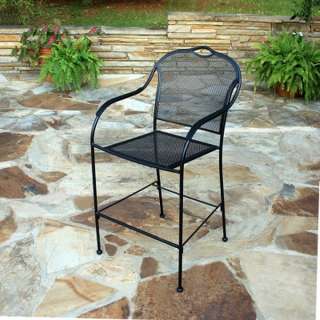 New 2 Pack Iron Bar Height Patio Outdoor BISTRO CHAIRS  