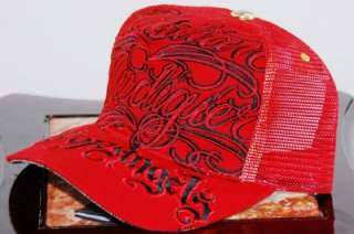 NWT CHRISTIAN AUDIGIER CITY OF ANGELS HAT   RED/BLACK  