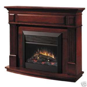   Preston cherry electric fireplace w 26 firebox, black trim, remote