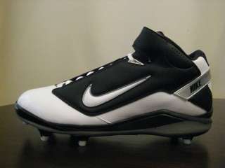   LT SUPER BAD D White + Black Mens Football Cleats   Choice of Sizes