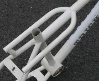 Old School BMX Hutch Trick Star Freestyle Frame and Fork   White 