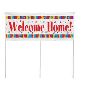  Welcome Home Plastic Yard Banners
