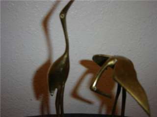 Vintage 2 Brass Sea Bird Figurines Art Collectible Decorative Unique 