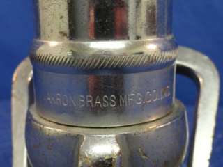 Akron Bowooster Brass Fire Hose Nozzle A21  