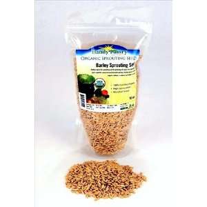 Organic Barley Seeds   1 Lbs (16 Oz.)   Unhulled Barleygrass Seed 
