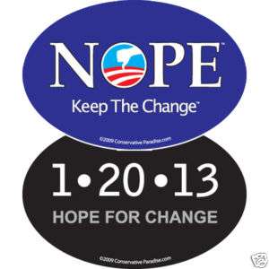 anti Obama bumper stickers republican conservative  