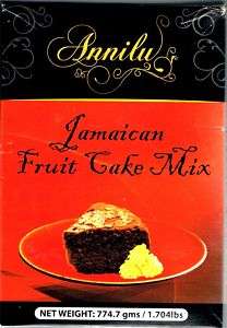 LARGE ANNILU JAMAICAN FRUIT CAKE MIX   MAKES 2LB CAKE  