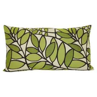 Home® Woven Leaf Oblong Toss Pillow   Green.Opens in a new window