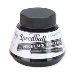 Speedball India Ink 2 Ounces Super Black