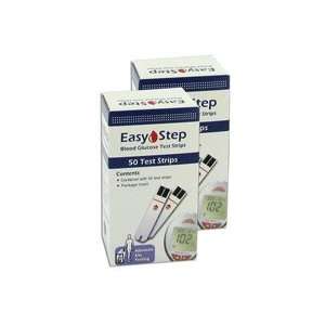  Easy Step Blood Glucose Test Strips   100 ea Health 