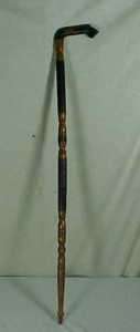 ANTIQUE BLACK FOREST SPECIAL CANE WALKING STICK W/ HOOF  