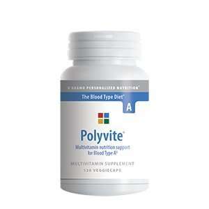  Polyvite (Blood Type A) 120 Veggie Capsules Health 